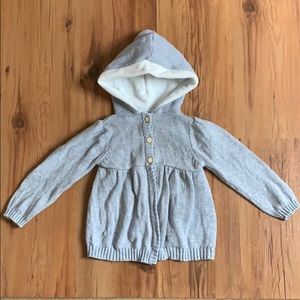 Adorable Button up hooded sweater